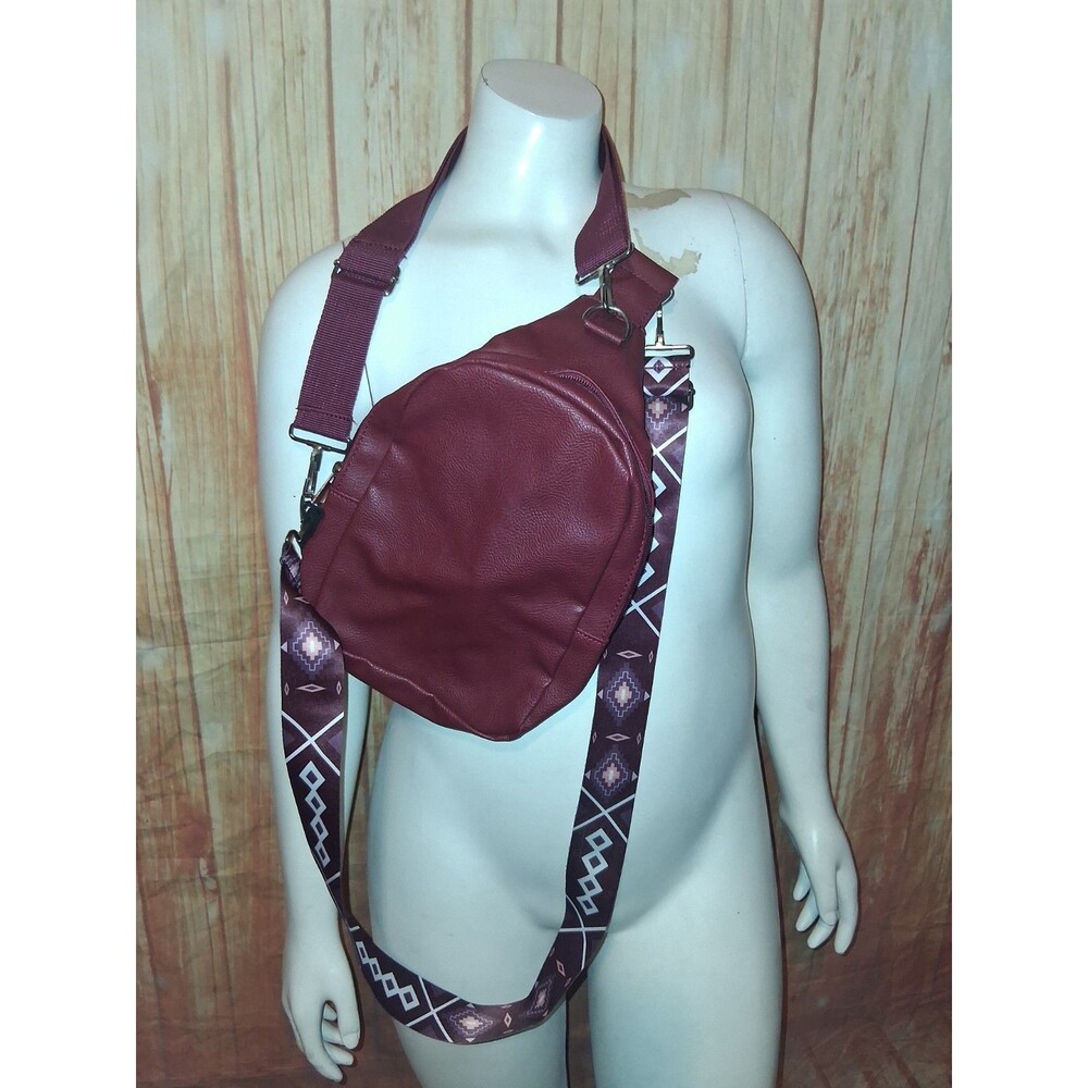 NWT Gold Coast Burgundy Sling Bag